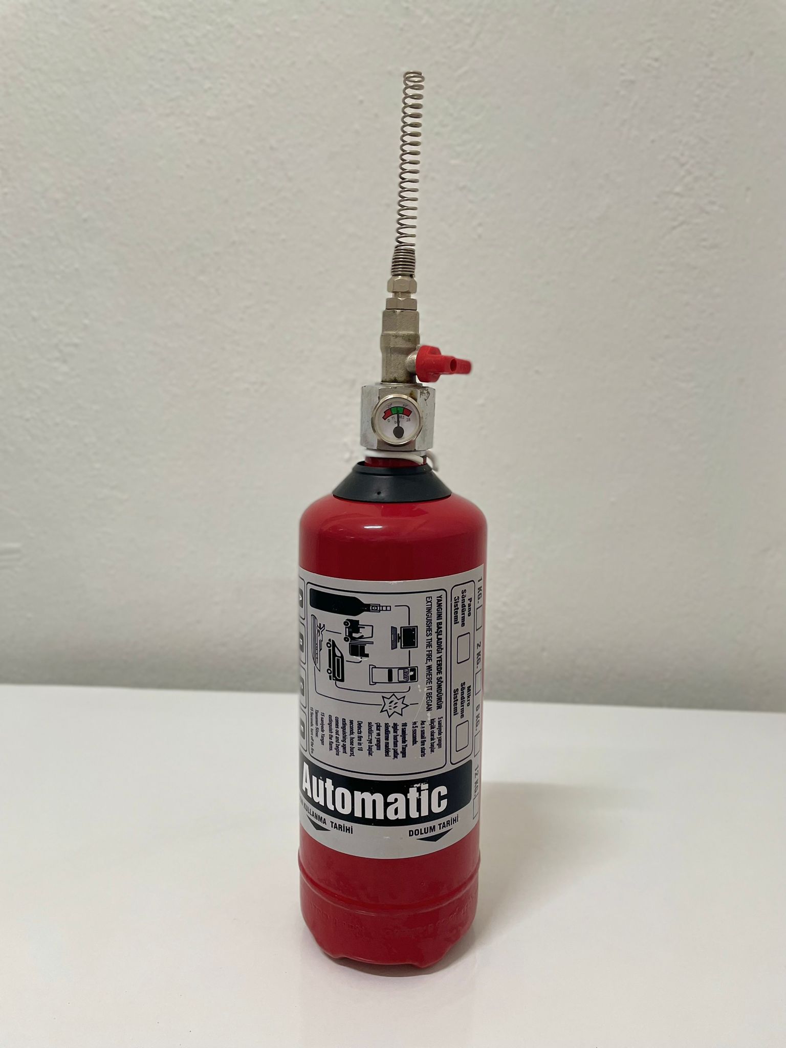 1kg, 2kg, 6kg Pano İçi Otomatik Sistem Yangın Söndürme Tüpü